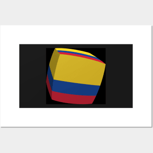 Colombian Flag cubed. Posters and Art